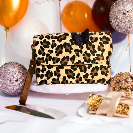 Savage Leopard Diaper Clutch