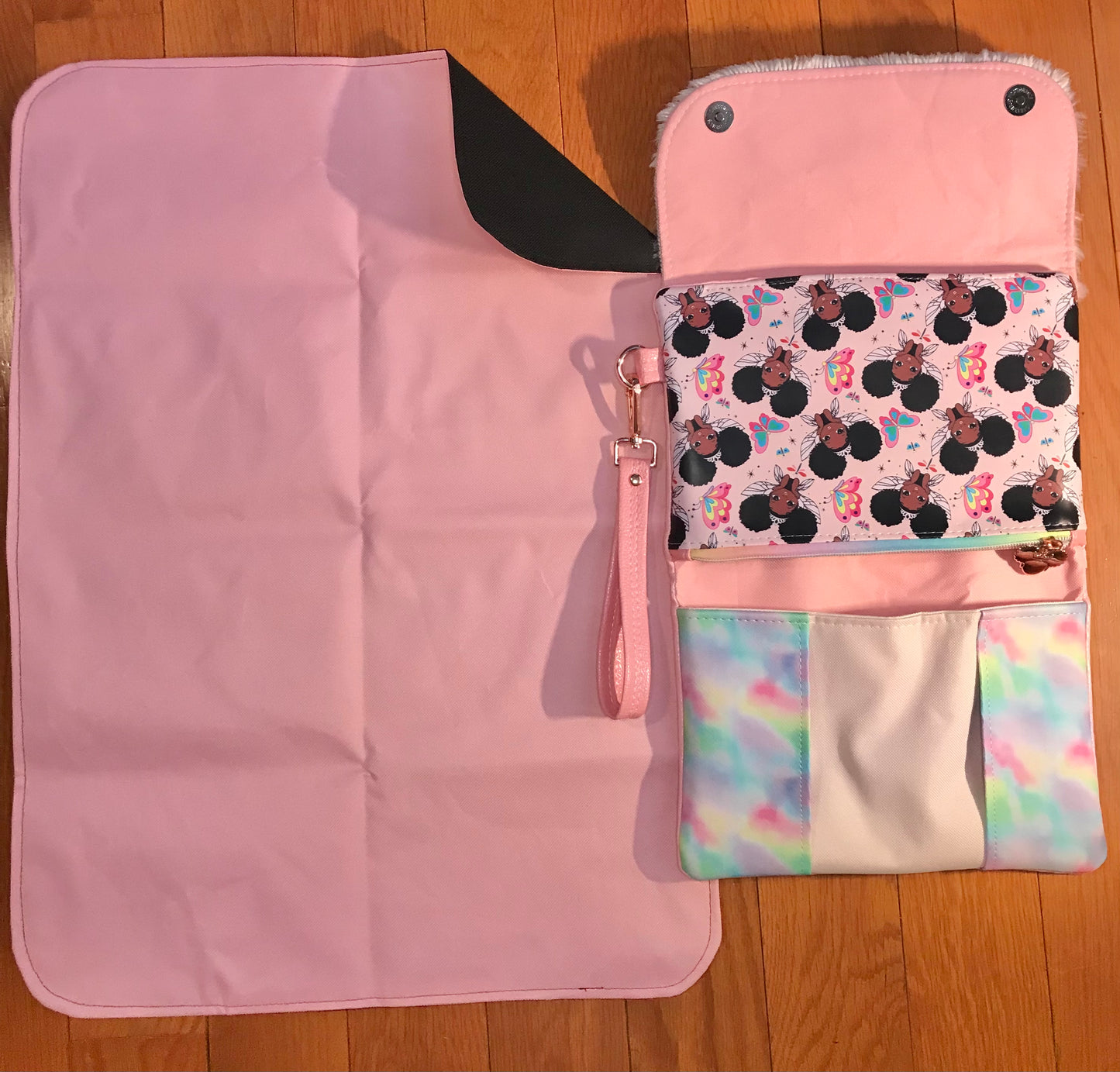 Soft and Pink Diaper Clutch