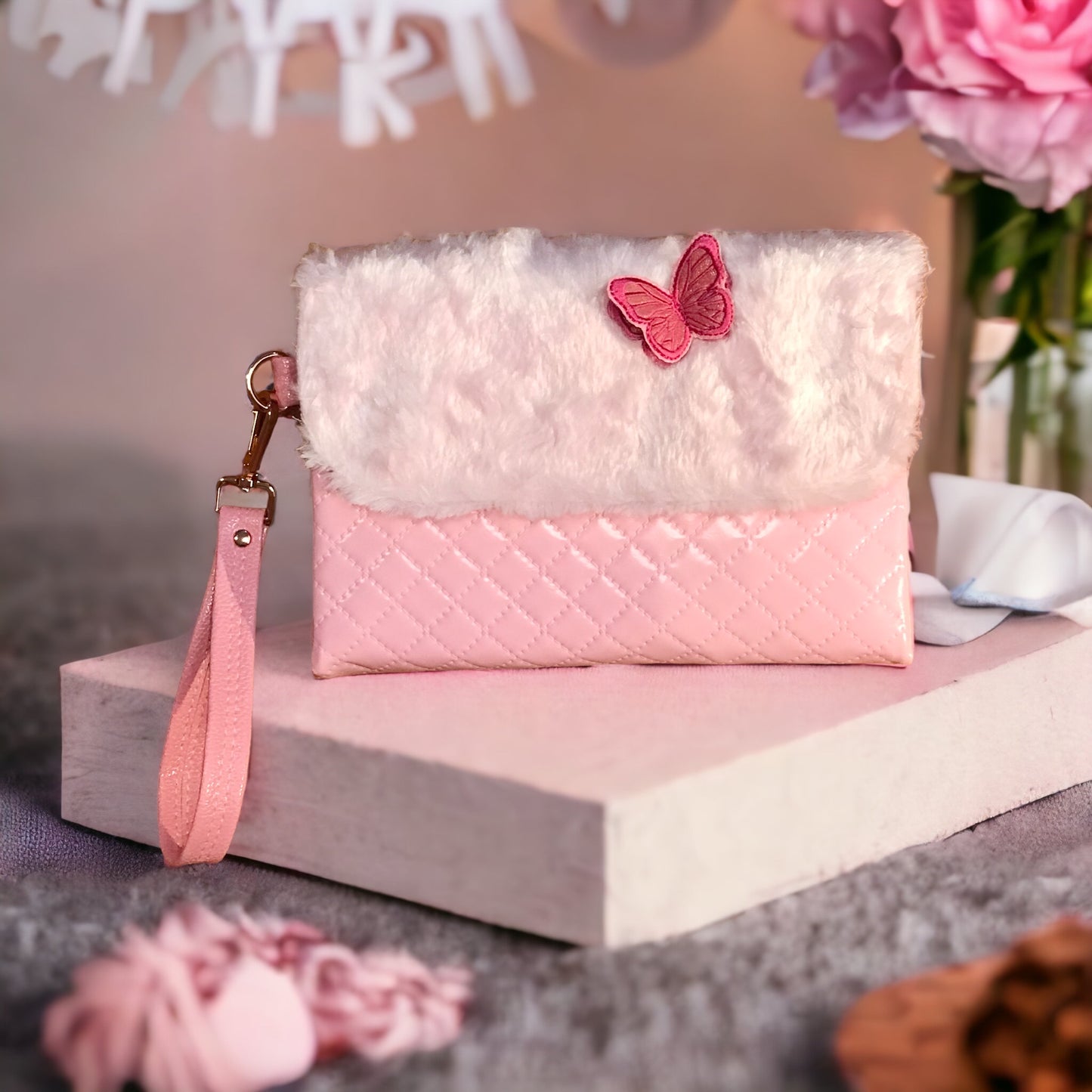 Soft and Pink Diaper Clutch